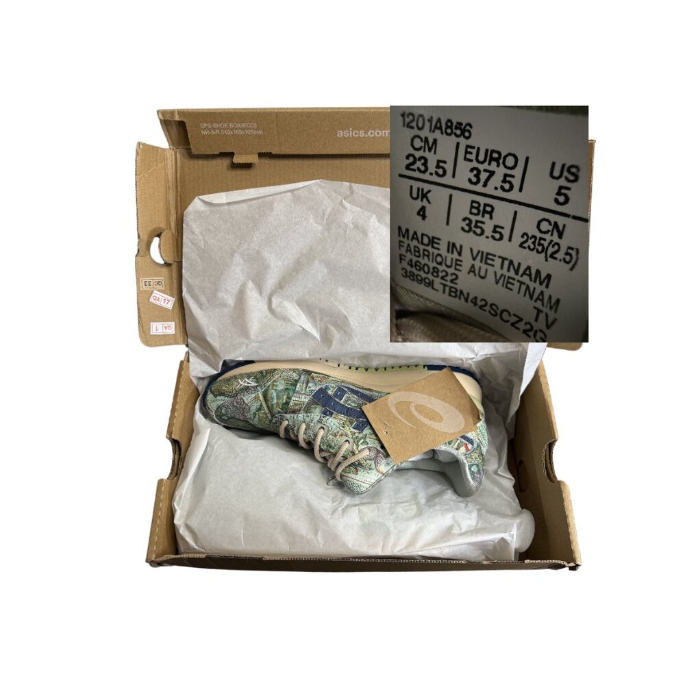 🌍 Atmos x ASICS Gel Lyte 3 OG 'Aged Map' 🌟 Sz W6.5 & W7.5 (1201A856-300) 👟 Ships - Picture 5 of 15